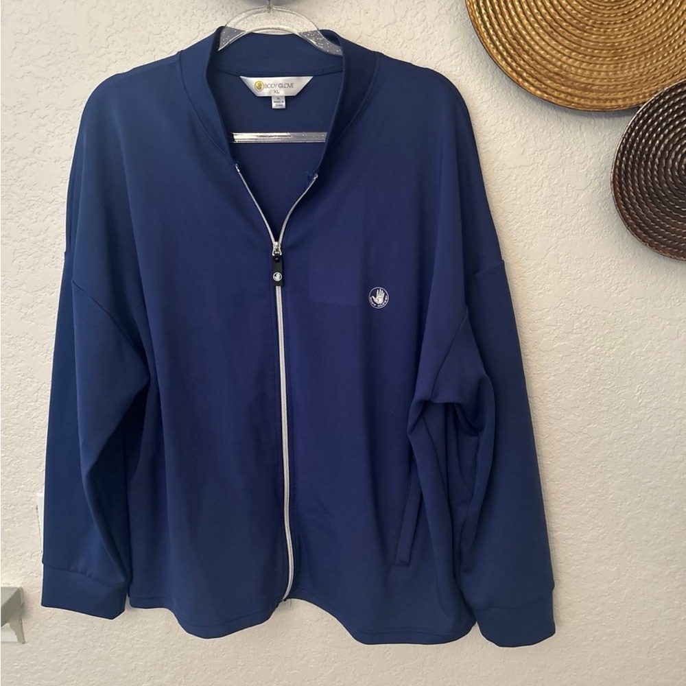 Body Glove cropped rain jacket blue size‎ XL